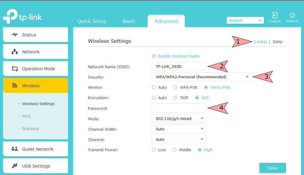 Blue Interface Tp-link: Setting Up The Router Tp-link - Technical 